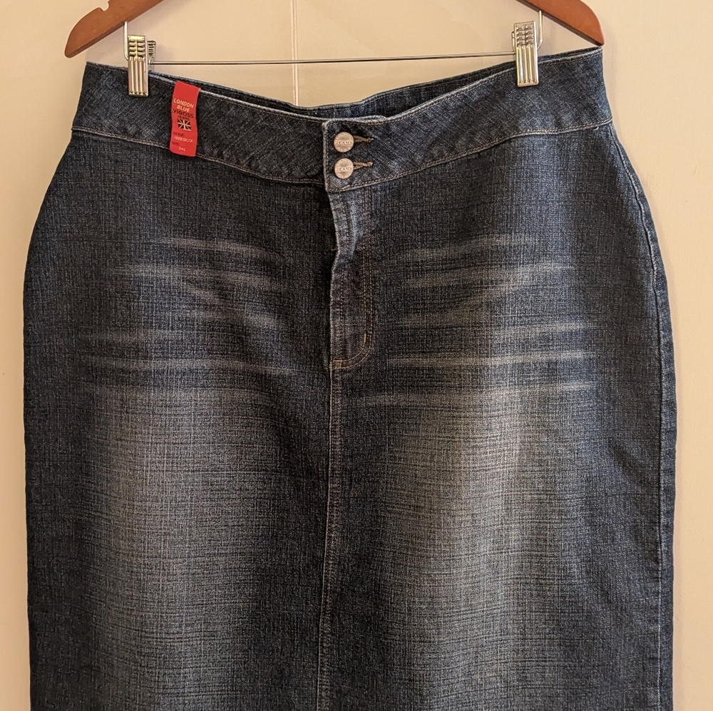 Blue Jean Skirt 3x